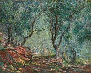 モレノガーデンのオリーブの木、1884 作： Claude Monet