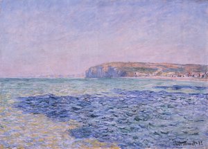 海の影、プールヴィルの断崖 (ディエップ、セーヌ海事、フランス) (海の影 - プールヴィルの断崖) - クロード・モネ (1840-1926) の絵画、キャンバスに油彩、57x80 cm 作： Claude Monet