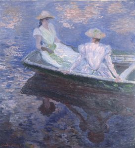 船上、1887 作： Claude Monet