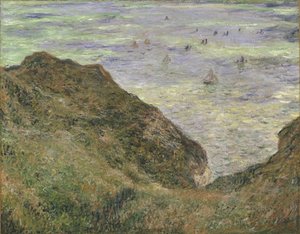 プールビルの崖の上 作： Claude Monet
