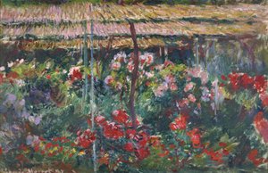 牡丹園、1887 作： Claude Monet