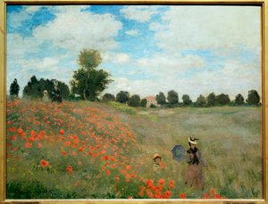 ポピー、アルジャントゥイユ近郊 作： Claude Monet