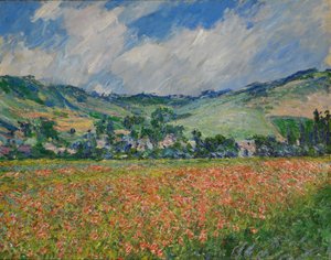 ジヴェルニーのケシ畑、1885年。 作： Claude Monet