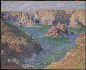 ポート ドモワ、ベル アイル 作： Claude Monet