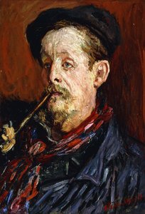 レオン・ペルティエの肖像、1879 作： Claude Monet