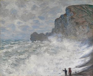 エトルタの荒天。 1883 作： Claude Monet