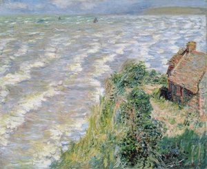 1882年のプールヴィルでの潮汐 作： Claude Monet