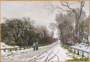 オンフルール、サン・シメオン農場に向かう道 作： Claude Monet