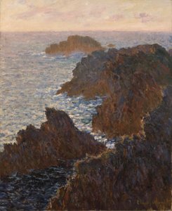 ポール・ドモワ、ベル・アイルの岩 作： Claude Monet