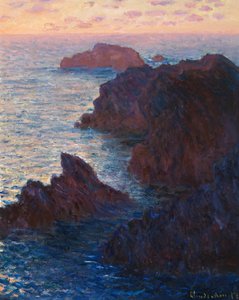 ベル＝ル、ポート＝ドモワの岩 作： Claude Monet