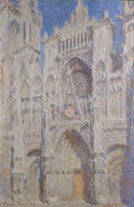 ルーアン大聖堂：ポータル（日光）、1894 作： Claude Monet