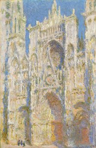 ルーアン大聖堂、西ファサード、日光 作： Claude Monet