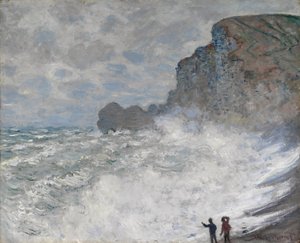 エトルタの荒天、1883年 作： Claude Monet