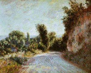 ジヴェルニー近くの道路 作： Claude Monet