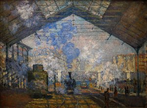サン・ラザール駅 作： Claude Monet