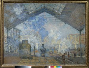 サン・ラザール駅 作： Claude Monet