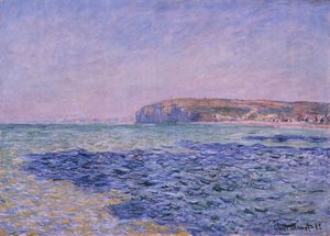海の影。プールビルの崖、1882 作： Claude Monet