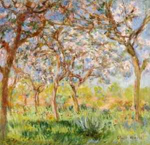 ジヴェルニーの春 作： Claude Monet
