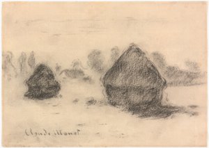 小麦の山 作： Claude Monet
