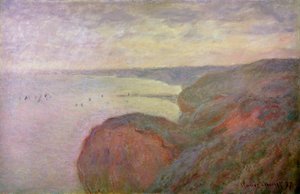 1897年、ディエップ近くの急な崖。 作： Claude Monet