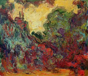 ローズガーデンの芸術家の家 作： Claude Monet