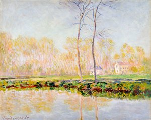 ジヴェルニーのエプテ川のほとり、1887 作： Claude Monet