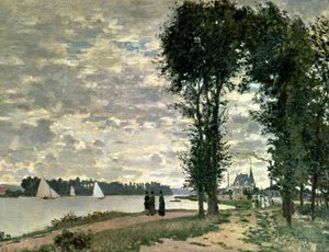 1872年、アルジャントゥイユのセーヌ河岸 作： Claude Monet