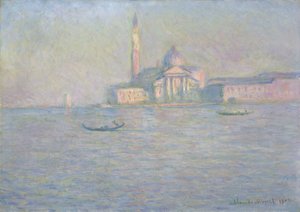 San Giorgio Maggioren kirkko, Venetsia (öljy kankaalle) 作： Claude Monet