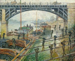 石炭労働者 作： Claude Monet