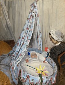 ゆりかご - カミーユと芸術家の息子ジーン 作： Claude Monet