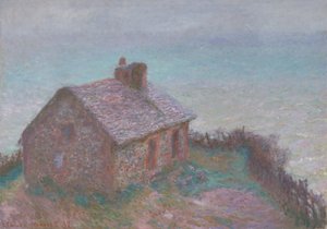 ヴァレンジヴィルの税関 作： Claude Monet