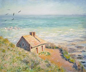 税関小屋、朝、1882 作： Claude Monet