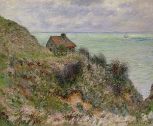 1882年、プールヴィルの税関職員小屋 作： Claude Monet