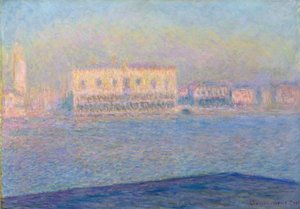 サンジョルジョマッジョーレから見たドージェ宮殿、1908年 作： Claude Monet