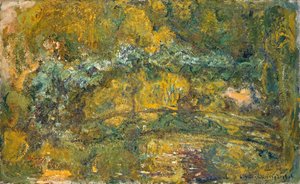 睡蓮の池にかかる歩道橋、1919年 作： Claude Monet