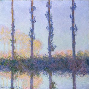 4本の木、1891年 作： Claude Monet