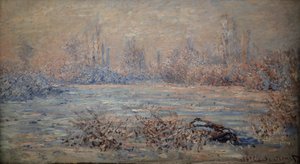 霜、太陽の効果 作： Claude Monet