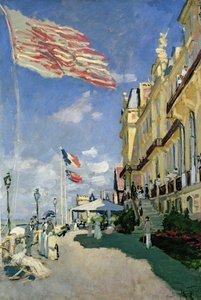 トルヴィルのホテルデロッシュノワール 作： Claude Monet