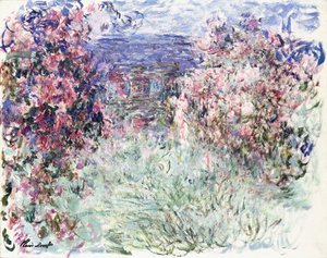 バラの間の家、1925 作： Claude Monet