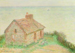 ドゥアニエの家、ピンクエフェクト、1897年 作： Claude Monet
