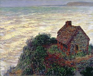 税関職員の家、ヴァレンゲビル、1882 作： Claude Monet