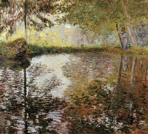 フランス、モンジュロンの湖 作： Claude Monet