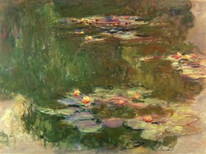 ユリの池、1917年頃 作： Claude Monet