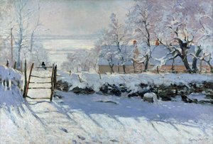 カササギ、1869 作： Claude Monet