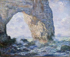 マネポルテ（エトルタ）、1883 作： Claude Monet