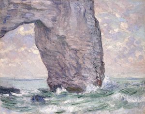 下から見たマネポルテ、1883 作： Claude Monet