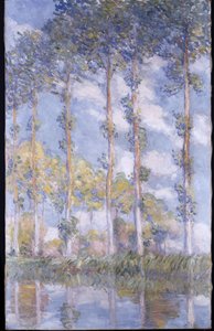 The Poplars 作： Claude Monet
