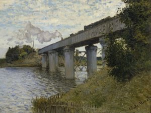 アルジャントゥイユの鉄道橋 作： Claude Monet