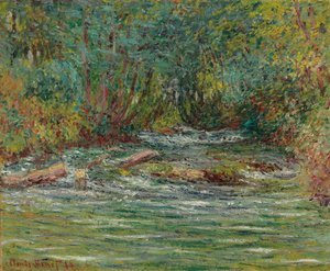 夏のジヴェルニーでのエプテ川。ジヴェルニーのエプテ川、1884年夏 作： Claude Monet