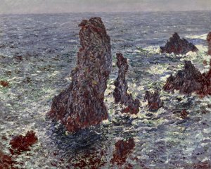 ベルイルの岩 作： Claude Monet